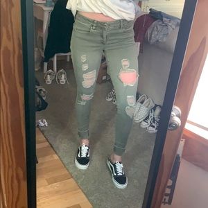 Green American Eagle Jeans